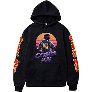 PADOLA Cobra Kai Sudadera con capucha de manga larga para hombre