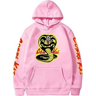 PADOLA Cobra Kai Sudadera con capucha de manga larga para hombre