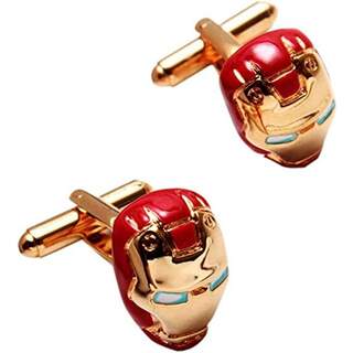 Gemelos de superhéroe Iron Man para hombre con caja
