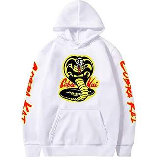 PADOLA Cobra Kai Sudadera con capucha de manga larga para hombre